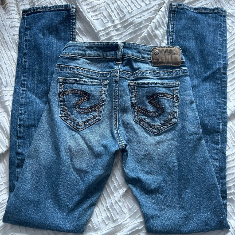 Straight Leg Silver Jeans for Women